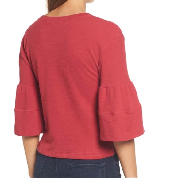 Nordstrom Caslon Ruffle Sleeve Top - Picture 4 of 6